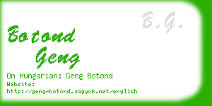botond geng business card